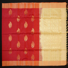 Load image into Gallery viewer, Chilli Red Kanchipuram Soft Silk Saree with Meena Butta
