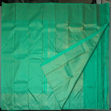Load image into Gallery viewer, Copper Zari Bridal Silk Saree in Sea Green
