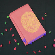 Load image into Gallery viewer, Baby Pink Borderless Kanchipuram Silk Saree
