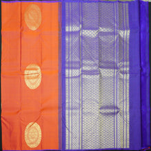 Load image into Gallery viewer, Tomato Red Borderless Pure Kanchipuram Pattu Saree
