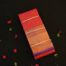 Load image into Gallery viewer, Brick Red Semi Silk Kanchipuram Gift Sari
