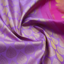 Load image into Gallery viewer, Lavender Bridal Kanchipuram Silk Saree 
