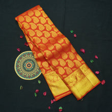 Load image into Gallery viewer, Chili Red Kanchipuram Bridal Silk Saree
